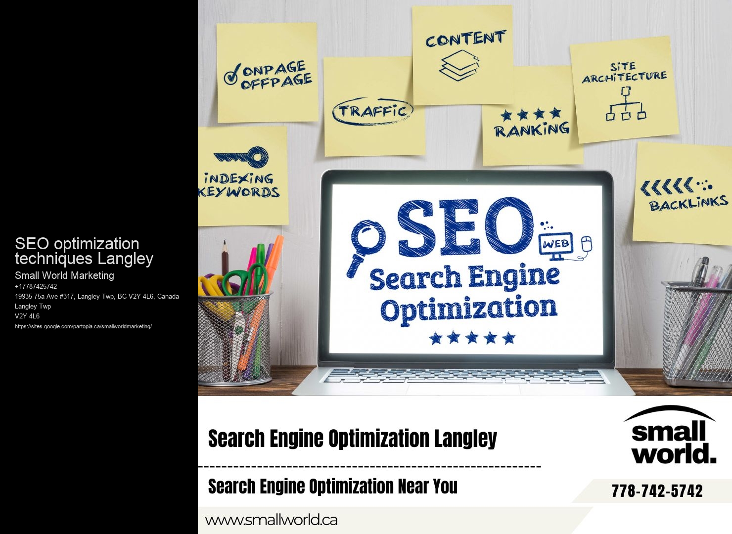 SEO optimization techniques Langley BC SEO implementation specialists